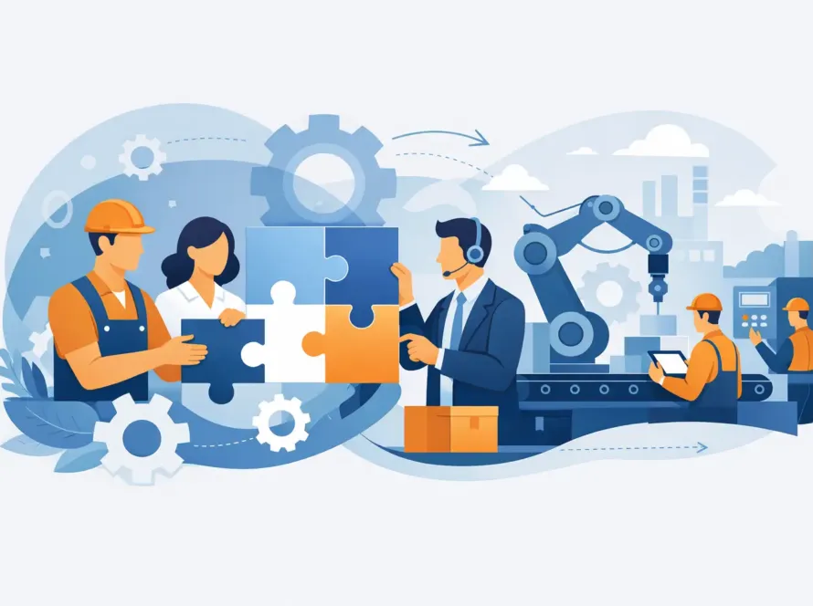 Integración de equipos para manufactura