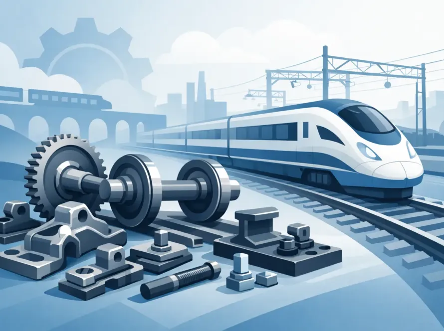 Piezas metálicas para sector ferroviario confiables