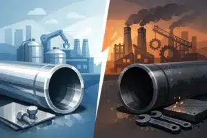 Acero inoxidable vs acero al carbón industrial