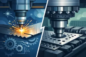 Corte láser vs punzonado CNC para industria